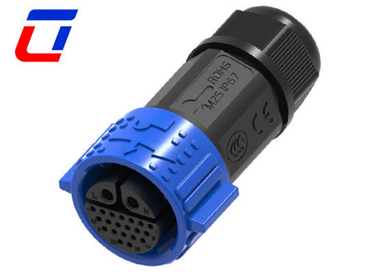 40A 2 pin connettore di alimentazione ad alta corrente 20 pin connettore di dati impermeabile IP67