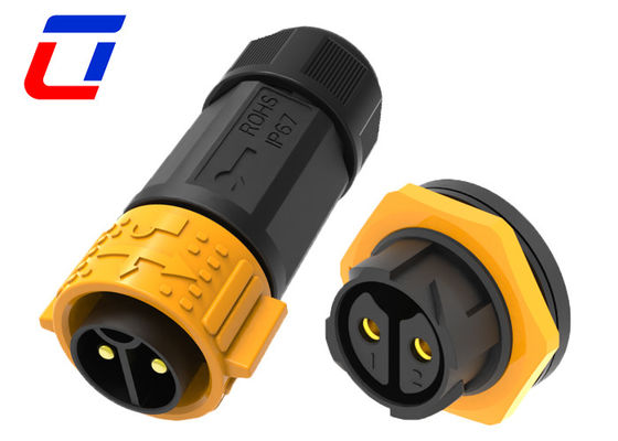 600V 30A M25 connettori impermeabili maschio e femmina 2 pin IP67 pannello di montaggio connettore