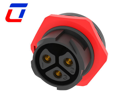 50A 3 pin filo impermeabile a bordo connettore maschio e femmina M25 bloccaggio a spinta