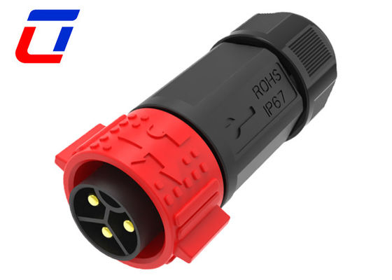 50A 3 pin filo impermeabile a bordo connettore maschio e femmina M25 bloccaggio a spinta