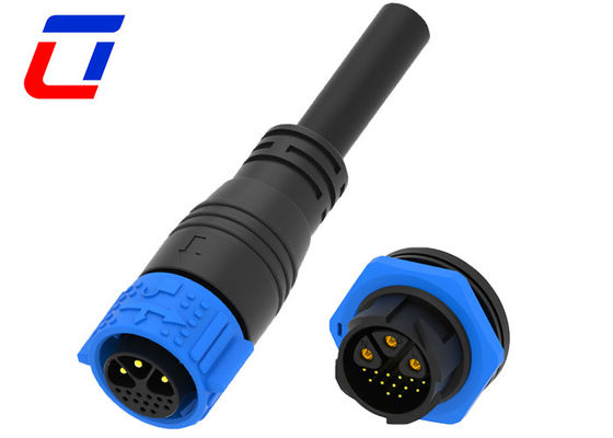 16 pin auto bloccante IP67 connettore di alimentazione 3 pin maschio connettore di cavo di alimentazione impermeabile