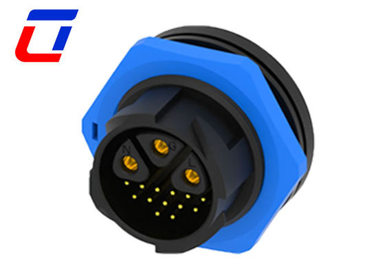 16 pin auto bloccante IP67 connettore di alimentazione 3 pin maschio connettore di cavo di alimentazione impermeabile
