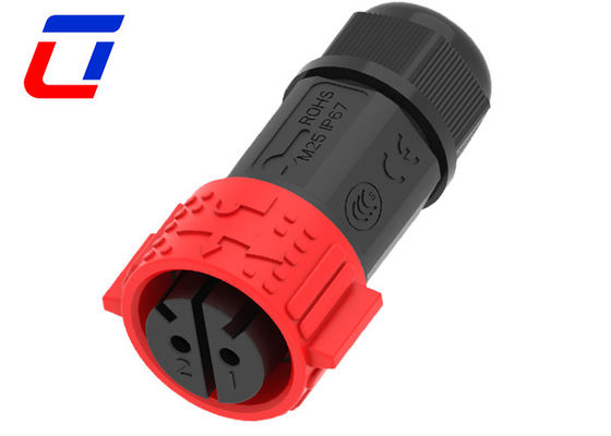 Acqua resistente 2 pin maschio femmina connettore 50A per 16.0mm cavo OD Max.