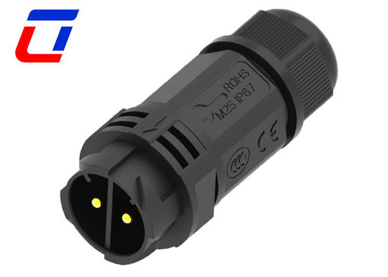 Acqua resistente 2 pin maschio femmina connettore 50A per 16.0mm cavo OD Max.