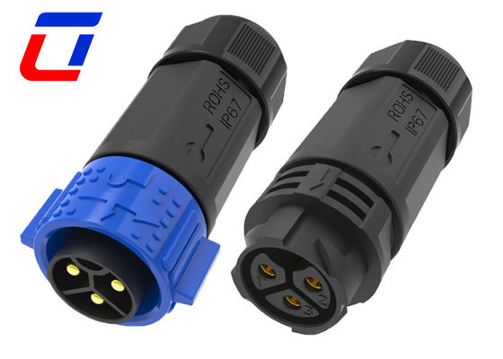 50A connettore maschio femmina impermeabile 3 pin connettore di alimentazione circolare per 16mm OD