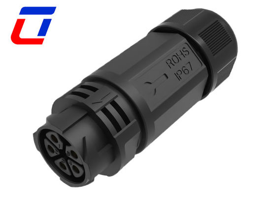 IP67 impermeabile a 5 pin maschio femmina connettore corrente alta nominale 30A con blocco a spinta