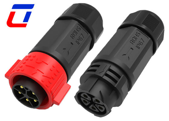 IP67 impermeabile a 5 pin maschio femmina connettore corrente alta nominale 30A con blocco a spinta