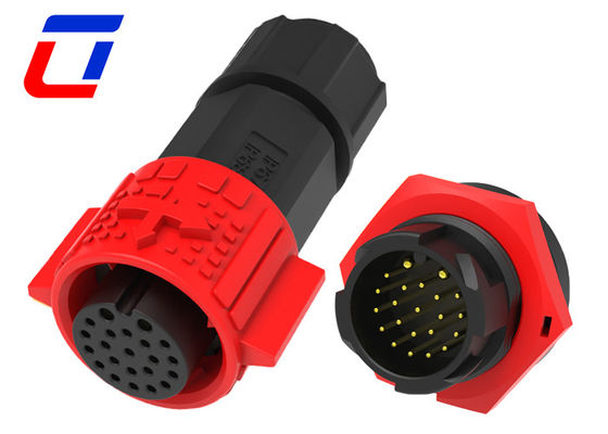 Connettore di alimentazione montato su un pannello industriale a 2 pin 20 pin connettore di dati impermeabile