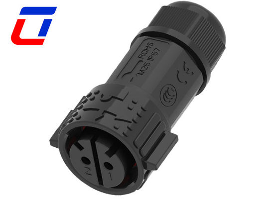 IP67 50A connettore impermeabile esterno 2 pin connettore di alimentazione maschio femmina