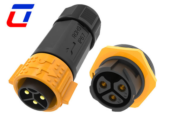 50A connettore impermeabile esterno IP67 600V connettore da maschio a femmina a 3 pin