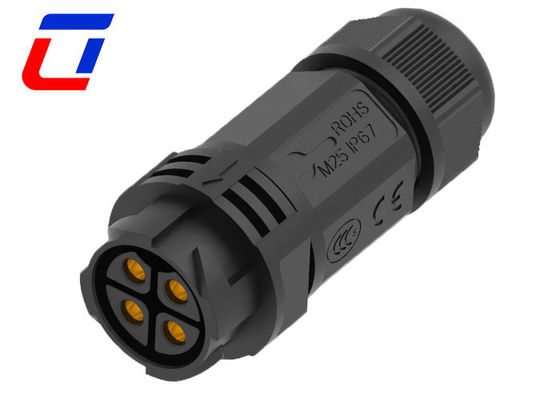Connettore impermeabile 4 pin IP67 600V con blocco a spinta