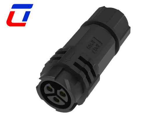 Collegatore circolare impermeabile da cavo a cavo 3 pin Collegatore LED 20 Amp 300V