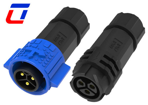 Collegatore circolare impermeabile da cavo a cavo 3 pin Collegatore LED 20 Amp 300V