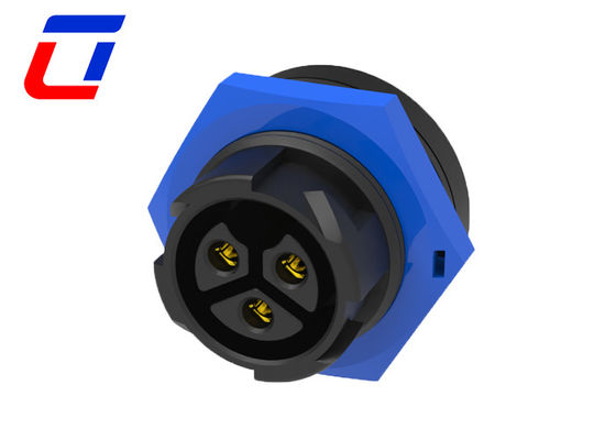 M19 LED 3 pin connettore impermeabile cavo maschio connettore montato pannello femmina 20A