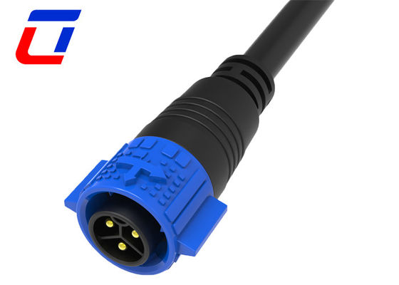 M19 LED 3 pin connettore impermeabile cavo maschio connettore montato pannello femmina 20A