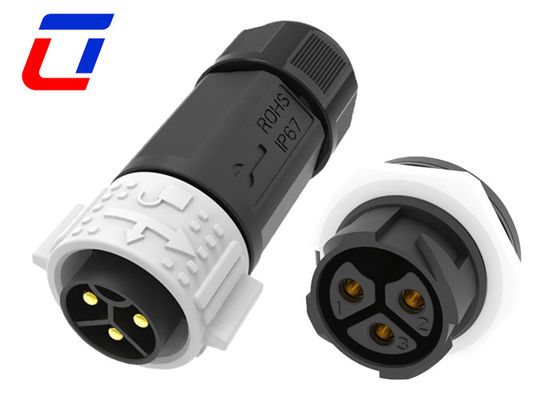 Collegatori elettrici esterni impermeabili da 3 pin maschio femmina 3 fasi M25 500V 50A