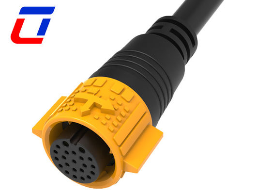 Multi Pin 2+20 Waterproof Plug Socket Cable Connector 2 Pin Push Lock Rapido rilascio