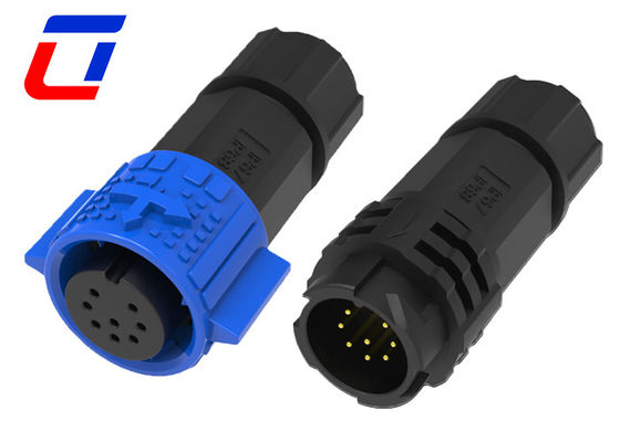 8 Pin Quick Lock Water Tight Connectors M19 Segnale Maschio Femminile 300V