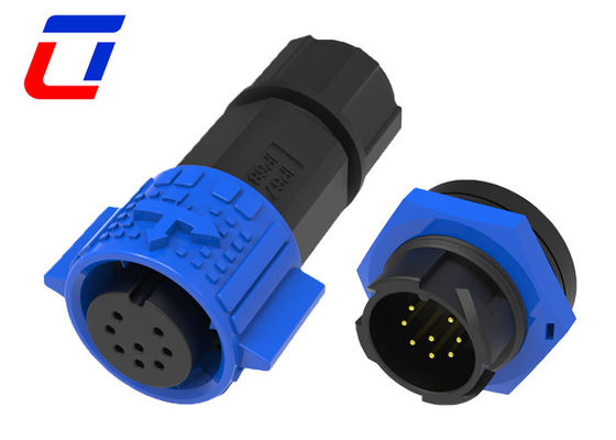 Segnale 5A Blocco rapido connettore circolare impermeabile 8 pin M19 per LED