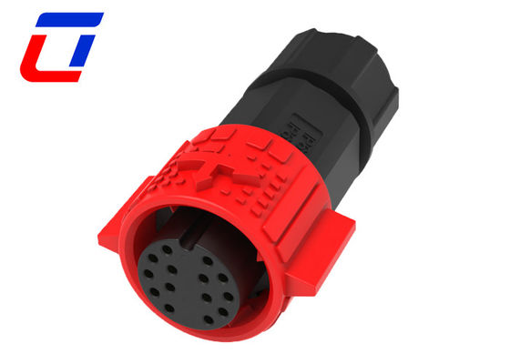 M19 Push Lock Circular 14 Pin Connector maschio femmina filo impermeabile a bordo