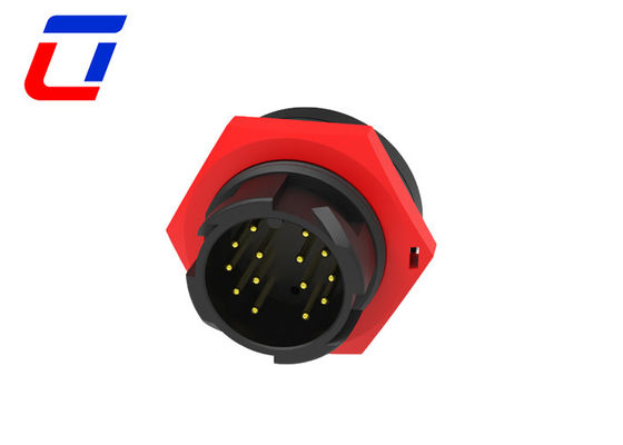 M19 Push Lock Circular 14 Pin Connector maschio femmina filo impermeabile a bordo