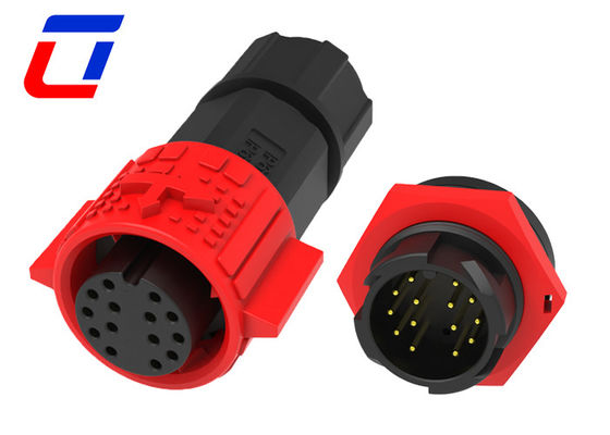 M19 Push Lock Circular 14 Pin Connector maschio femmina filo impermeabile a bordo