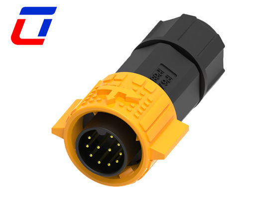 IP67 5A Connettore esterno a 11 pin maschio e femmina Blocco a spinta impermeabile 300VAC M19