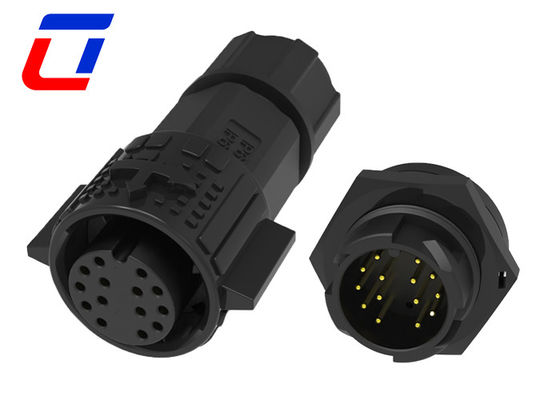 10 pin 12 pin 14 pin 16 pin connettore idraulico per dati, connettore rotondo in plastica 12V IP67