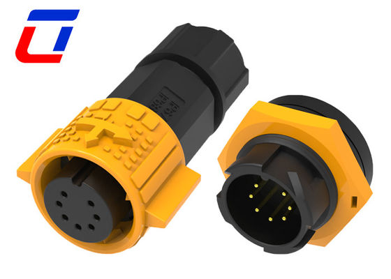Femmina connettore per dati a 7 pin impermeabile M19 maschio connettore per pannelli montati