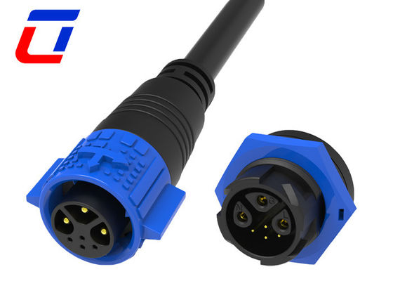 Push Lock connettore del cavo idraulico per dati 3 pin power 4 pin panel mount connector