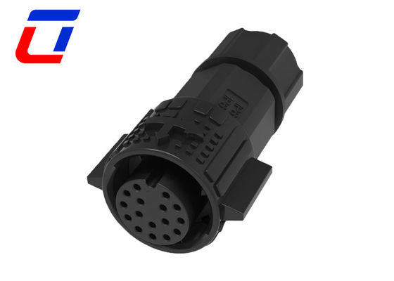 18 Pin Push Lock connettore idraulico per dati connesso circolare montato sul pannello maschile