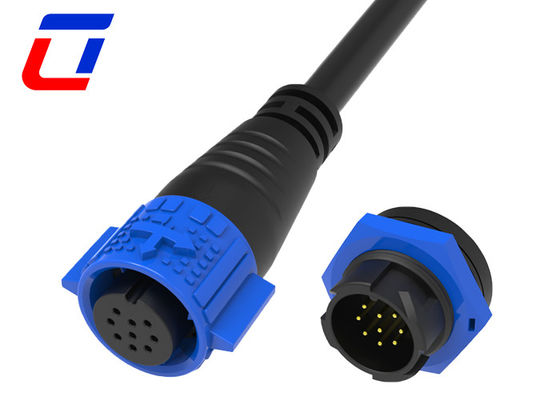 9 Pin Data Connector M19 IP67 connettore impermeabile per LED