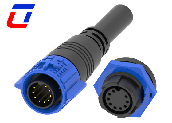 9 pin maschio 12 volt connettori a filo impermeabile M19 connettore a paratia femminile