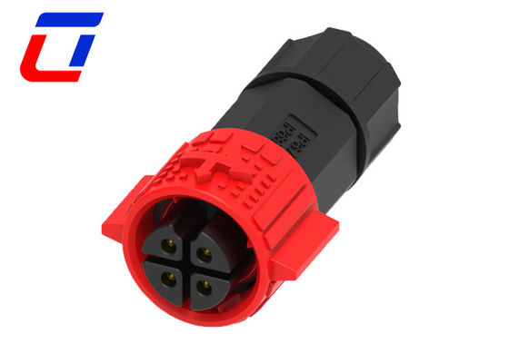 Femminile cavo rotondo 4 pin cablaggio di collegamento a prova d'acqua pannello di montaggio M19 Push Locking