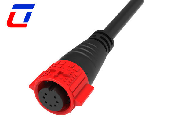 7 Pin 5A Push Lock Wire To Board Cable Connectors impermeabile modellato con cavo M19