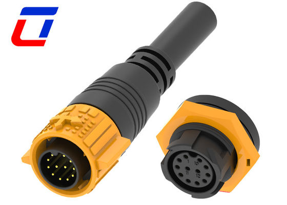 Cavo maschio 12 pin connettore impermeabile filo a bordo IP67 per la trasmissione del segnale