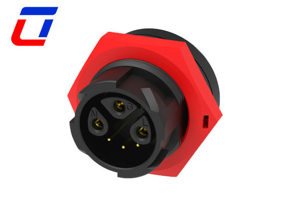 M19 Push Locking 3+3 Multi Pin Cable Plug Connector impermeabile per il segnale di potenza combinato