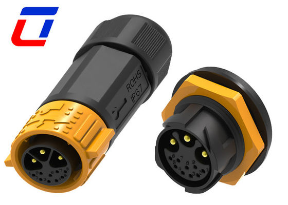30A 3 pin 600V Circolare connessione del filo a rilascio rapido impermeabile maschio a femmina