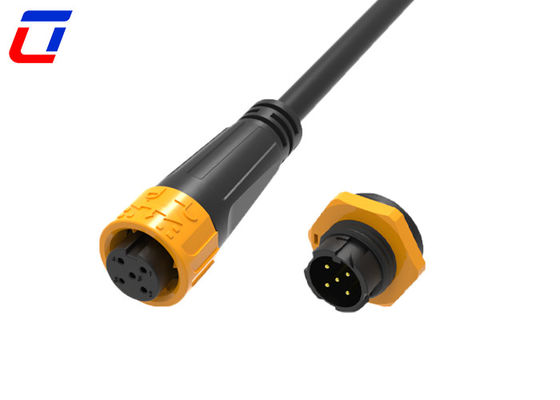 M16 5 Pin 300V Push Lock connettore circolare impermeabile IP67 per applicazioni pesanti