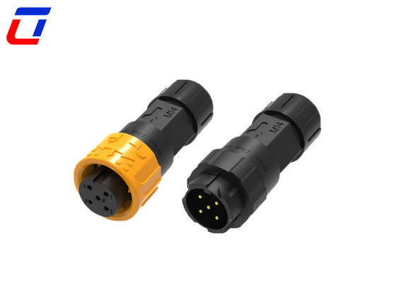 M16 5 Pin 300V Push Lock connettore circolare impermeabile IP67 per applicazioni pesanti