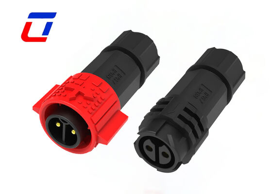 M19 2Pin 20A Push Lock Power Waterproof High Current Power Connector