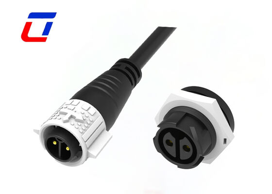 M19 2Pin 20A Push Lock Power Waterproof High Current Power Connector