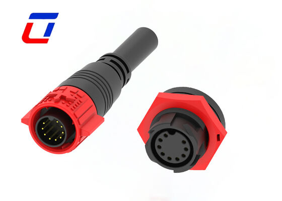 9 Pin Data Connector M19 IP67 connettore impermeabile per LED