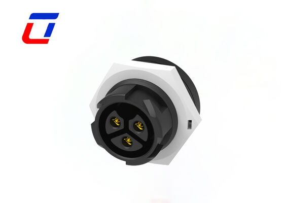 Collegamento a bordo a 3 perni M19 20A 300V connettore impermeabile ad alta tensione