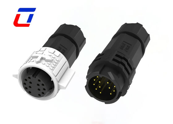 Connettore impermeabile a 14 pin con blocco a spinta M19 OEM connettori a filo placcati oro