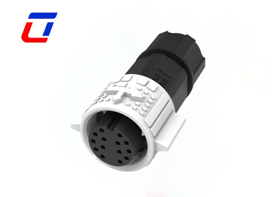 Connettore impermeabile a 14 pin con blocco a spinta M19 OEM connettori a filo placcati oro