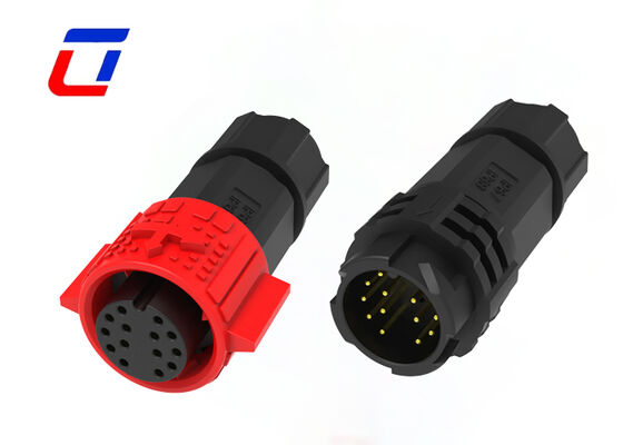 Connettore impermeabile a 14 pin con blocco a spinta M19 OEM connettori a filo placcati oro