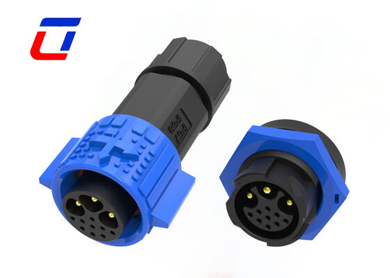 Circular Waterproof Connector M19 3+9 Pin PA66 IP67 Wire To Board Connector