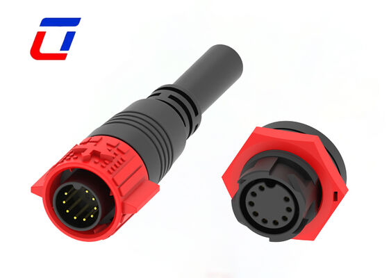 M19 Connettore maschio femmina a 9 pin Segnale Cavo impermeabile per esterni a scheda