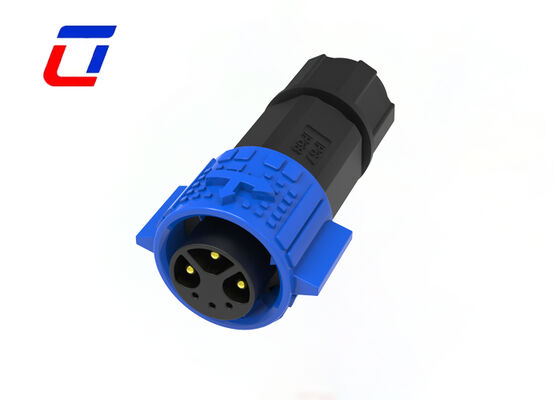 M19 3 Power 3 Signal Multi Pin Wire Connector Impermeabile all'aria aperta Push Lock